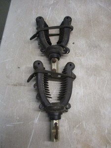 Set of auger holders for ATV rack