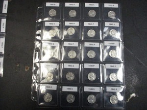 Lot of (20) Jefferson Silver WWII Nickels