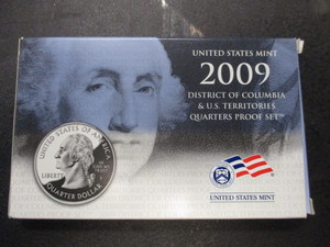 2009-S District of Columbia and US Territories Quarter Proof Set in OGP wCOA