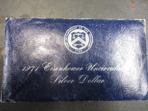 1971 Eisenhower Blue Ike Silver Dollar