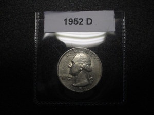 1952-D Washington Silver Quarter wCartwheel Effect and Mint Luster - High End Quality