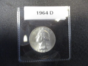 1964-D Washington Silver Quarter wCartwheel Effect and Mint Luster - High End Quality