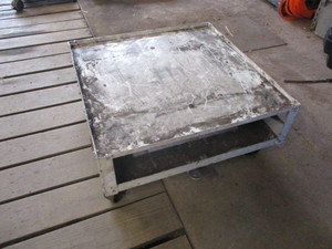 Heavy duty steel shop cart