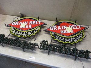 2 Grainbelt Nordeast LED Signs