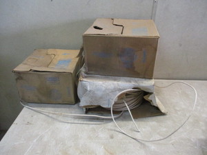 3 Boxes near full rolls of Phone Cable