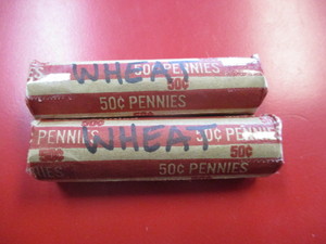 2 Rolls Lincoln Wheatback Pennies