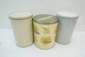 3 vintage tins