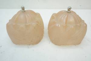 vintage lamp shades frosted blush