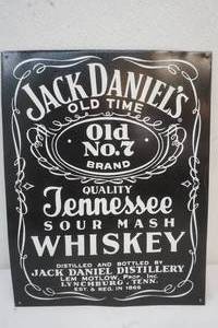 jack daniels tin sign