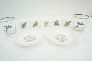 5 fire king mugs wildlife scenes