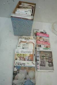 box of sewing patterns
