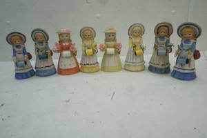 ceramic sewing doll with pin cushion