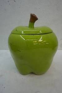 Usa green apple cookie jar