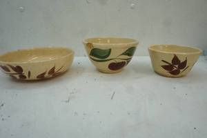 vintage watt pottery bowls