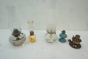 various glass lamps