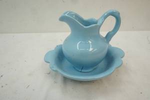 frankoma pitcher with bowl