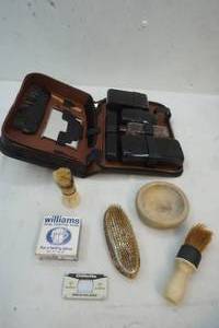 vintage mens shaving brush and soap