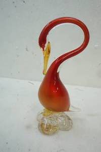 blown glass bird
