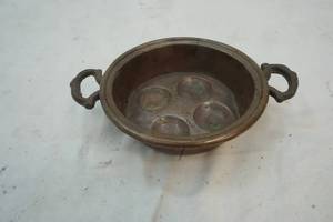 bronze egg cooker pan