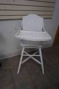 vintage wooden high chair