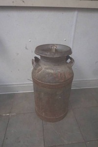 vintage milk can