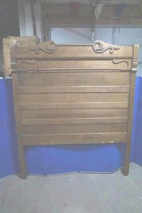 antique oak full size bed frame