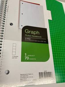 Graph Ruled Notebooks