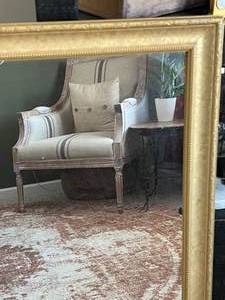 Gold-Colored Framed Mirror
