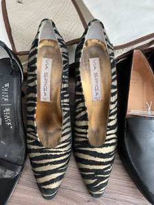 Womens Shoe Lot (7.5-8.5) with Organizer Nine West, White House Black Market and More (Some NEW)