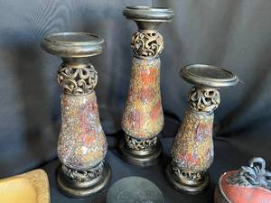 Assorted Candle Holder Lot and More