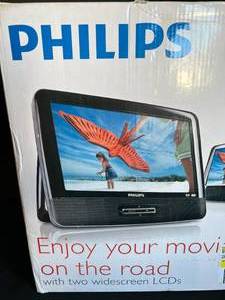 Philips 2-Screen Portable DVD Player New in Package