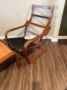 Ikea POANG Chair and Foot Rest