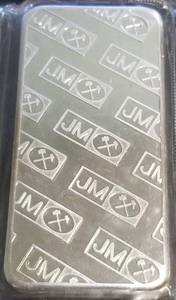 10 TROY OZ .999 FINE SILVER BAR JM SEALED