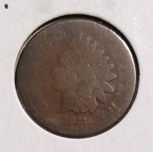 2 US COINS 1864 TWO CENT & 1873 INDIAN HEAD CENT