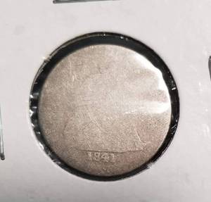 4 SILVER DIMES 1841 (POOR) 1907-D 1908-D BARBER 1955 ROOSEVELT UNC