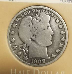4 US SILVER HALF DOLLARS 1909-S BARBER 1960-D 1961 1963 FRANKLINS