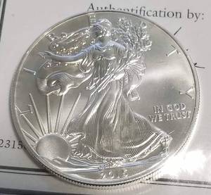 3 X 2015 AMERICAN SILVER EAGLES 3 TROY OZ .999 FINE SILVER