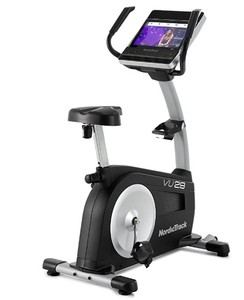 lot 828 image: NordicTrack Commercial VU Exercise Bike with HD Touchscreen, Appears to be complete and in nice condition, - SOLD AS IS