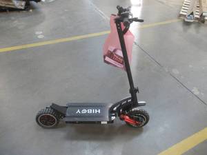 lot 838 image: Hiboy Titan PRO Electric Scooter - 2400W Motor 10 Pneumatic Tires Up to 40 Miles & 32 MPH Quick-Release Folding (TIRES WILL NOT HOLD AIR, RUNS)