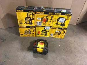 Mix lot of assorted Dewalt Battery Chargerstarterinverters, Customer return, Review all pictures