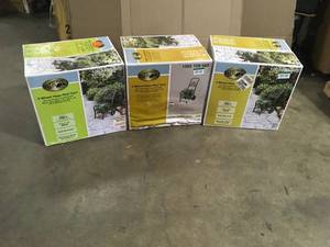 Hampton Bay  2-Wheel Hose Reel Cart, Lot of 3, Customer return, Review all pictures