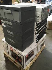 Lot of Cabinets Storage Boxes, Customer return, Review all pictures