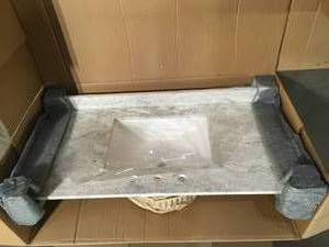 Home Decorators Collection  43 in. W x 22 in. D Stone Effects Cultured Marble Vanity Top in Winter Mist with Undermount White Sink, Open Box, Customer return, Review all pictures