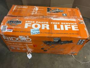 RIDGID  15 Amp 10 in. Wet Tile Saw with Portable Stand, Customer return, Review all pictures