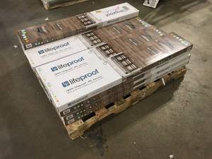 Lifeproof  Tupelo Oak 6 MIL x 8.7 in. W Waterproof Luxury Vinyl Plank Flooring (20.06 sq. ft.case), 14 cases, Customer return, Review all pictures