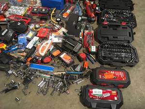 Mix lot of Husky Mechanic Tool sets, Customer returns, Small Tools, Review all pictures