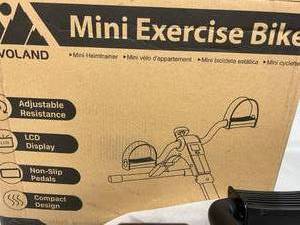lot 27 image: New In Open Box -EVOLAND Pedal Exerciser, Fitness Folding Exerciser Peddler for Arm & Leg Workout, Under Desk Bike with LCD Display