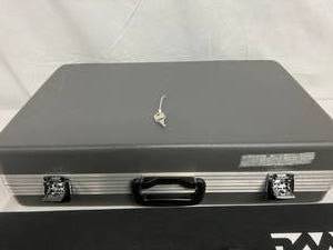 lot 32 image: Lot Of 2 Protective Hard Side Fragile Delicate Instruments Travel Cases #1 Siemens Locking (Has Key) #2 Medovations Locking (No Key) Both Good Condition