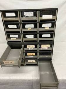lot 37 image: Lot Of 2 Small Parts Storage Organizers