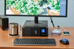 lot 30 image: New In Box Eaton 5S 550 Battery Backup and Power Regulation -The 5S provides up to 4 minutes of high efficiency andenergy-saving battery backup and surge protection foryour home networking equipment